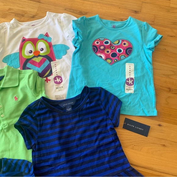 NWT Girl’s Summer Polo Ralph Lauren Top Bundle 6 6X NEW - Picture 5 of 8